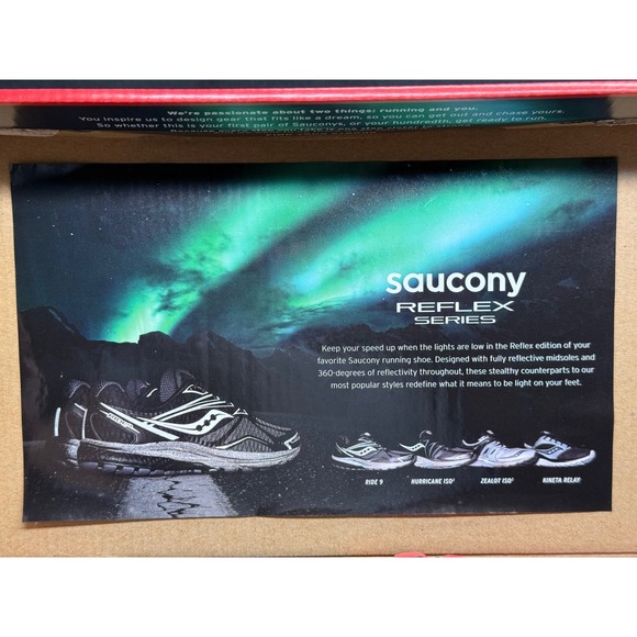 Saucony Zealot ISO 3 Reflex Womens Running Shoes Grey Black Coral S10399-1 - Picture 12 of 12